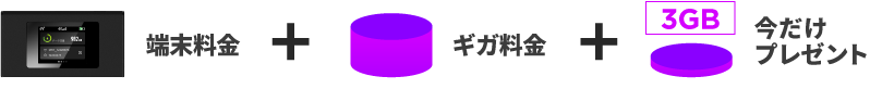 ギガ容量を選ぶ＋端末を購入
